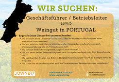 Geschäftsführer / Weingutsleiter (M/W/D) für Weingut in Portugal